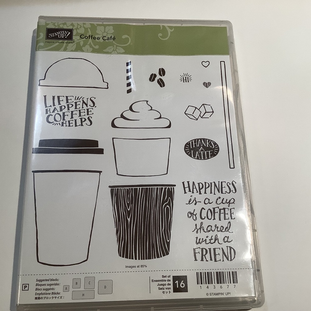 Stampin’ Up Coffee Cafe and Coffee Cup Framelet set